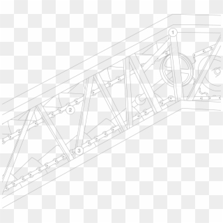 Escalator Illustration Line Drawing - Technical Drawing, HD Png Download