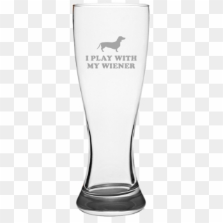 Funny Dachshund Pilsner Glass - Pint Glass, HD Png Download