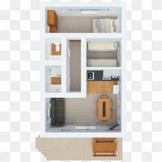 2 Bedroom Villa Floorplan - Floor Plan, HD Png Download