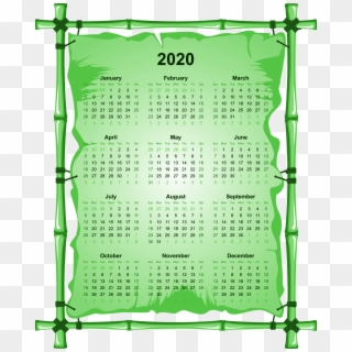 2020 Calendar Download Transparent Png Image - Calendar, Png Download