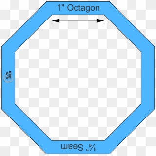 With One Inch Octagon Template, HD Png Download
