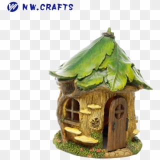 Wooden Miniature Garden Decor Crafts Resin Natural - House, HD Png Download