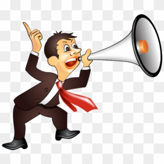 Guy With Loud Speaker - Say Clipart, HD Png Download