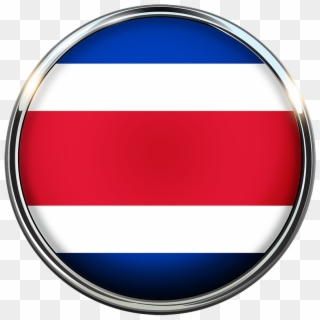 Flag Circle Costa Rica Png Image - Lazos Dela Bandera De Costa Rica, Transparent Png