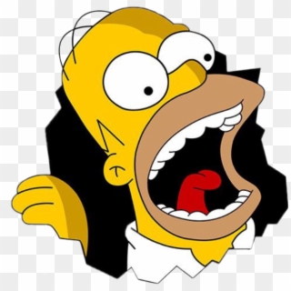 #homero #comelon #muro #grieta #roto - Homer Simpson Logo, HD Png Download