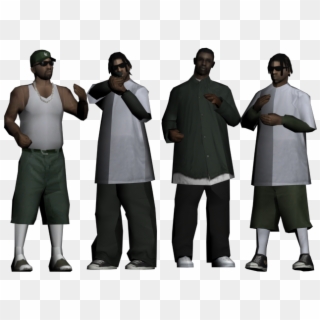 [fnd]ballas And Un-affiliated Gang Members - Lsrp Grove Street Skins, HD Png Download