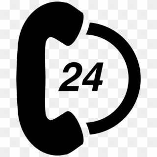 Telephone Line 24 Hours Service Comments - Service Vector Icon Png, Transparent Png