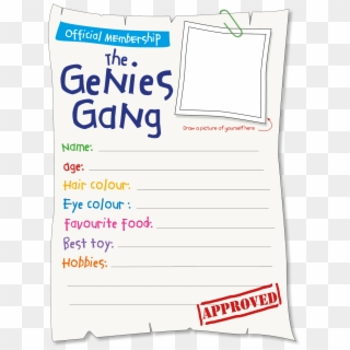 If You'd Like To Be A Member Of The Genies Gang You - Poster, HD Png Download
