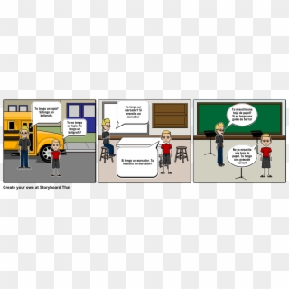 School - Cartoon, HD Png Download