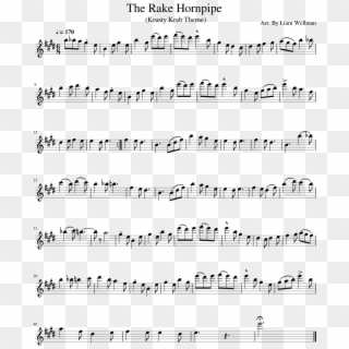 The Rake Hornpipe - Deltarune Clarinet Sheet Music, HD Png Download
