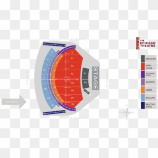 Chicago Theatre Seating Chart - Seat Number Radio City Music Hall Seating Chart, HD Png Download