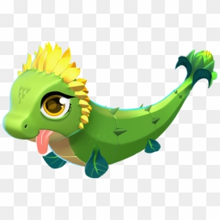 Sunflower Dragon Baby - Dragon Mania Legends Paint, HD Png Download