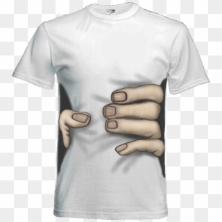 Funny Hand Grab T Shirt In Any Size - T Shirt Funny Design, HD Png Download