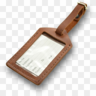 Rustic Leather Luggage Tag - Wood, HD Png Download