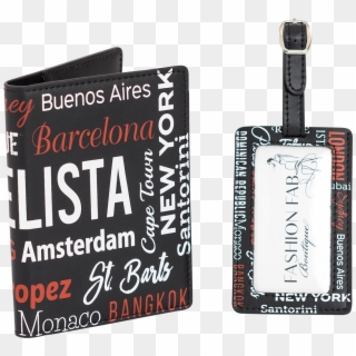 Passport Holder Luggage Tag Travel Set - Book Cover, HD Png Download