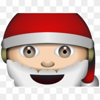 Santa Clipart Emoji - Emoji Santa Claus Png, Transparent Png