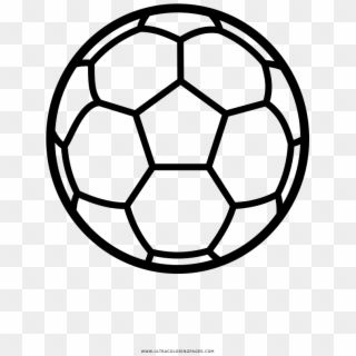 Bola De Futebol Desenho Para Colorir - Soccer Ball Lines Png, Transparent Png