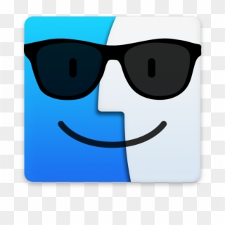 Finder Icon Wearing Sunglasses - Mac Finder Icon, HD Png Download