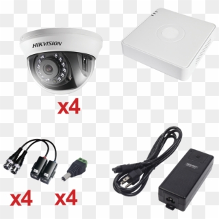 Kit Cámaras De Seguridad Hikvision Cctv - Power Supply Dvr 4 Canales, HD Png Download