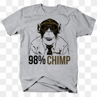 98/% Chimp Human Evolution Office T-shirt - Lord Swoledemort T Shirt, HD Png Download