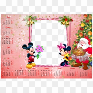 Molduras De Calendario De Natal 2015 Calendrio De Natal - Disney Cartoon Characters, HD Png Download