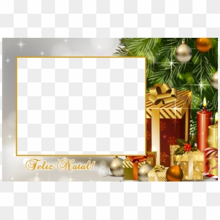 Moldura Para Foto Cartão De Natal Em Png - Merry Christmas Hd Images 1080p, Transparent Png