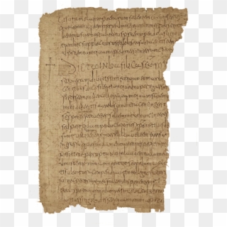 Códice Medieval Sobre Papiro - Vellum, HD Png Download