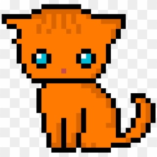 Cat Redhead - Tiger Pixel Art Minecraft, HD Png Download