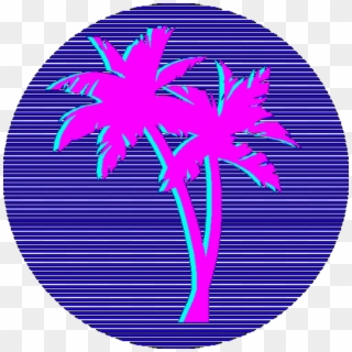 ##vaporware #vaporwave #aesthetic #palmeras - Vaporwave Palm Tree Transparent, HD Png Download