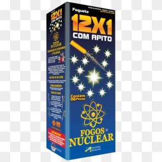 Foguete 12x1 Com Apito - Foguete Fogos Nuclear, HD Png Download