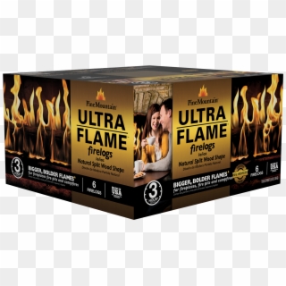 Pine Mountain Ultraflame 3-hour Firelogs - Ultra Flame Fire Logs, HD Png Download