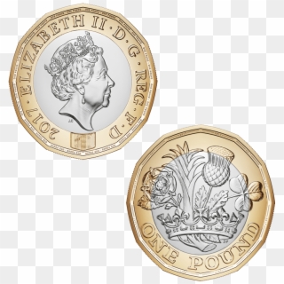 1 Pound Coin Png, Transparent Png