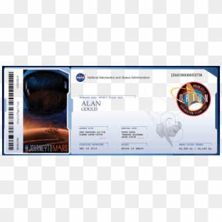 Nasa Orion Boarding Pass, HD Png Download