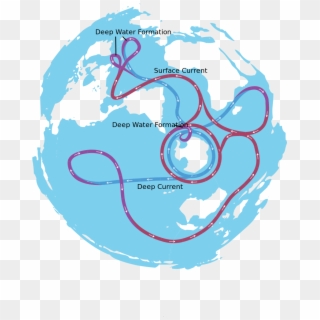 File - Conveyor Belt - Svg - Thermohaline Circulation, HD Png Download