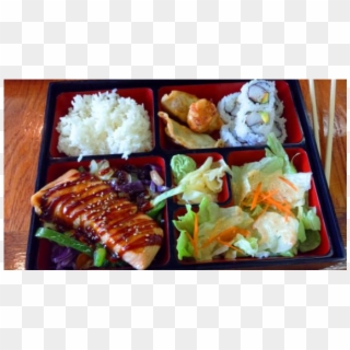 Salmon Teriyaki Bento Box - Japanese Bento Salmon Teriyaki, HD Png Download