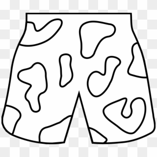 White Swim Shorts Template Hd Png Download 600x543 934835