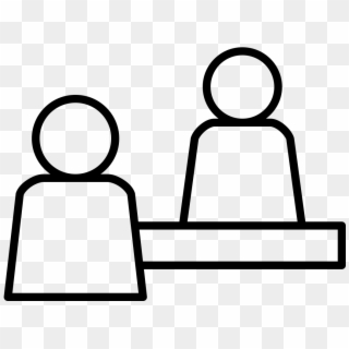 Icon Of Two People In A Consultation Clipart , Png, Transparent Png