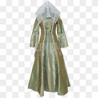 Embroidered Medieval Dress - Costume, HD Png Download