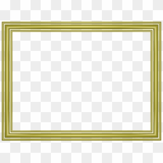 Yellow Elegant 3 Separate Bands Rectangular Powerpoint - Certificate Border Design Png Hd, Transparent Png