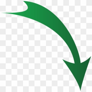 Green Direction Arrow , Png Download - Fleche Rouge Youtube Png, Transparent Png