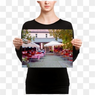 Cafe In Munich - Canvas Print, HD Png Download