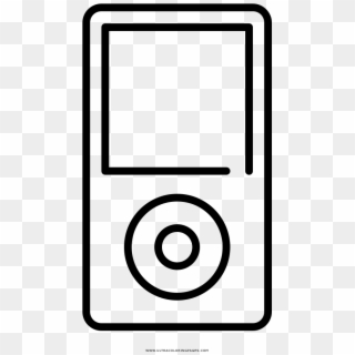 Music Player Coloring Page - Reproductor De Musica Dibujo, HD Png Download