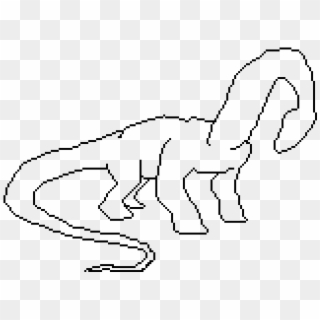 Diplodocus - Line Art, HD Png Download