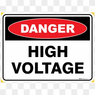 Danger High Voltage - Safety Signage High Voltage, HD Png Download