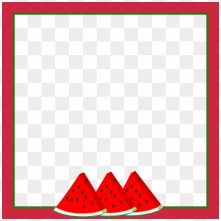 #mq #red #watermelon #melon #frame #frames #border, HD Png Download