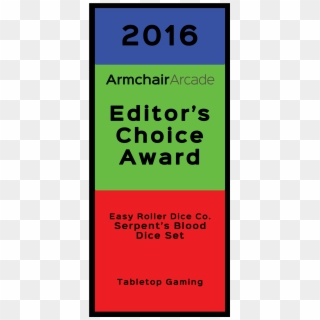 Armchair Arcade Editor's Choice Award 2016 For Easy - Poster, HD Png Download