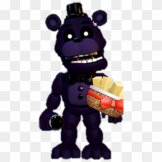 Adventure Shadow Freddy With Exotic Butters Fnaf - Fnaf World Purple Freddy, HD Png Download