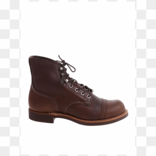 Red Wing Shoes Boots Leather With Laces Dark Brown - Work Boots, HD Png Download