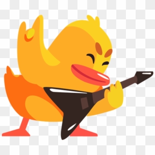 Duckmoji Duckling Emojis & Stickers For Pet Owners - Bird Playing On Guitar, HD Png Download