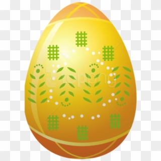 Free Png Download Easter Yellow Egg With Decorationpicture - Surfing, Transparent Png